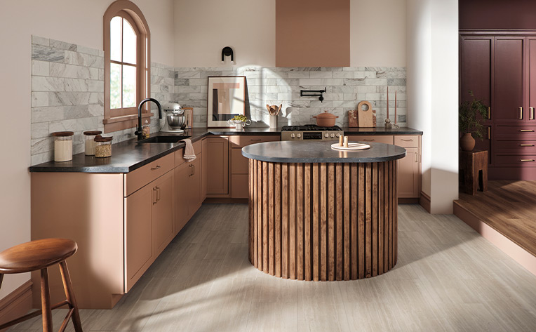 luxury vinyl tile flooring transitioning from room to room